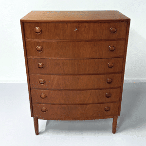 Deense Gebogen Ladekast, 1960s | Teakhout (2e)