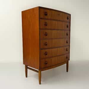 Deense Gebogen Ladekast, 1960s | Teakhout