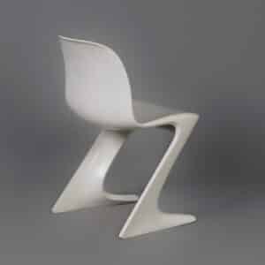 Witte Kangoeroe Stoelen van Ernst Moeckl voor Horn, 1960s | Set van 6