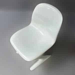 Witte Kangoeroe Stoelen van Ernst Moeckl voor Horn, 1960s | Set van 6