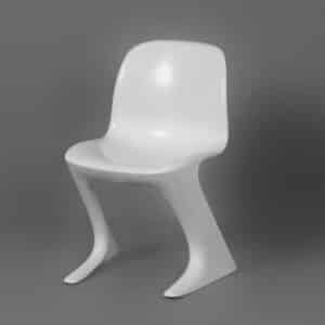 Witte Kangoeroe Stoelen van Ernst Moeckl voor Horn, 1960s | Set van 6