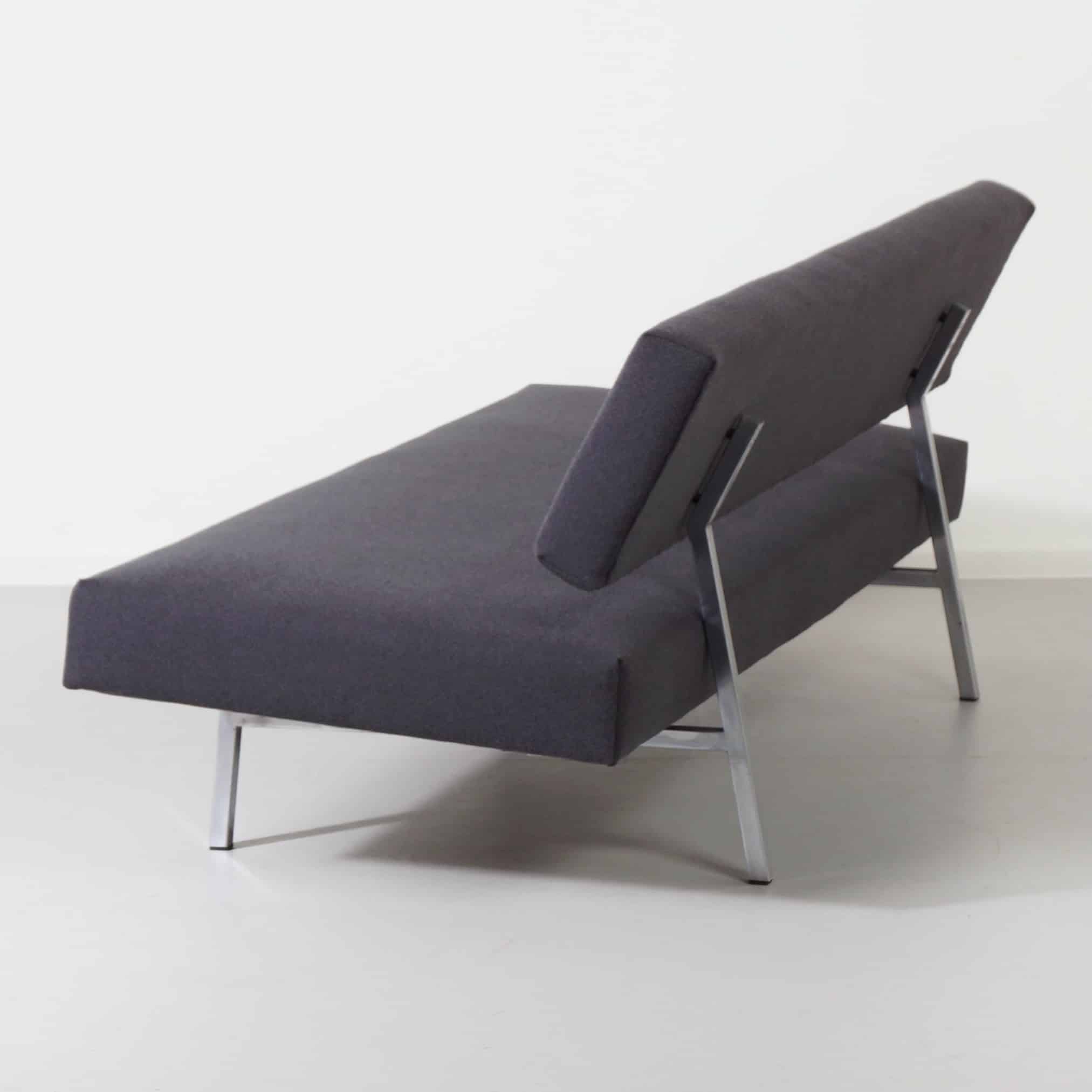 Mid-Century Slaapbank br03 van Martin Visser voor ‘t Spectrum, 1960s – Opnieuw Gestoffeerd met Ploegstof