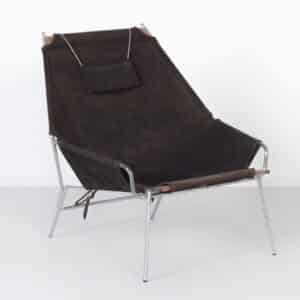Deense Fauteuil J361 van Erik Ole Jørgensen voor Bovirke,  1950s | Suede
