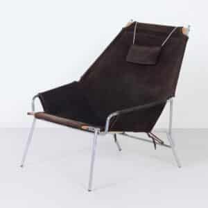 Deense Fauteuil J361 van Erik Ole Jørgensen voor Bovirke,  1950s | Suede