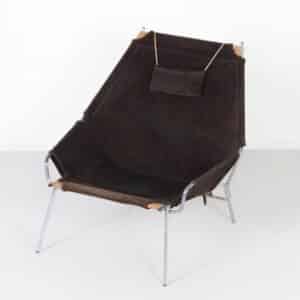 Deense Fauteuil J361 van Erik Ole Jørgensen voor Bovirke,  1950s | Suede