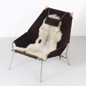 Deense Fauteuil J361 van Erik Ole Jørgensen voor Bovirke,  1950s | Suede