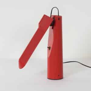 Rode Picchio Bureaulamp van Isao Hosoe voor Luxo, 1980s