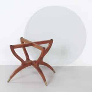 Italiaanse Salontafel met Teak Hairpin Poten en Messing Voetjes, 1960s