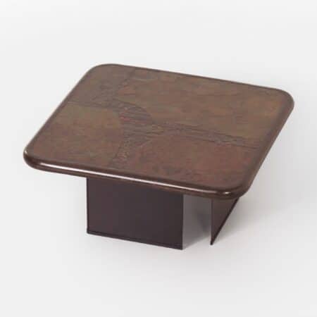 Brutalistische Salontafel van Paul Kingma, 1988 | 79x79 cm Vierkant