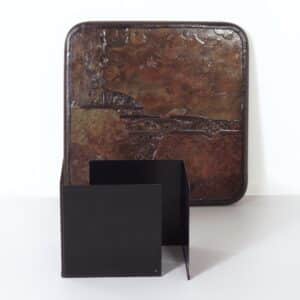Brutalistische Salontafel van Paul Kingma, 1988 | 79&#215;79 cm Vierkant