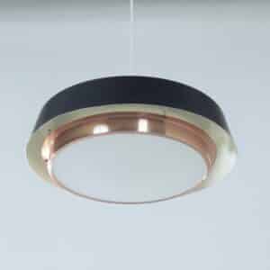 Metalen Hanglamp van J.J.M. Hoogervorst voor Anvia, 1960s | Zeldzaam Model