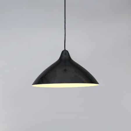 Hanglamp van Lisa Johansson Pape voor Orno, Finland,  1960s | Zilverkleurig