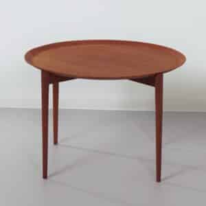 Ronde Salontafel van Hans Olsen voor Viskadalens Möbelindustri, 1960s | Scandinavisch Modern