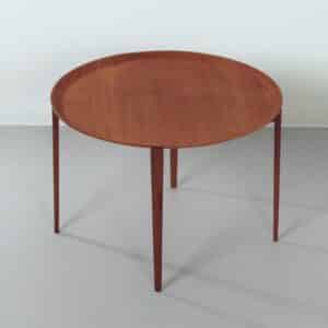 Ronde Salontafel van Hans Olsen voor Viskadalens Möbelindustri, 1960s | Scandinavisch Modern