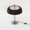 Zwart Metalen Pendellamp met Diffuser van Louis Kalff voor Philips, 1950s