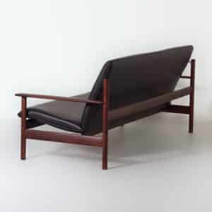 Unieke Loungeset van Sven Ivar Dysthe voor Dokka Møbler, 1960s &#8211; Nieuw Zwart Leer
