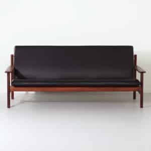 Unieke Loungeset van Sven Ivar Dysthe voor Dokka Møbler, 1960s &#8211; Nieuw Zwart Leer