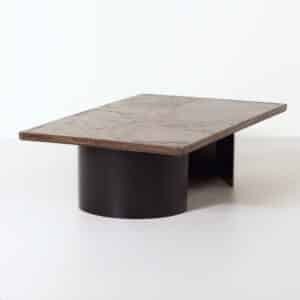 Brutalistische Salontafel van Paul Kingma, 1970s | Bruin en Rechthoekig