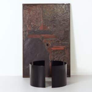 Brutalistische Salontafel van Paul Kingma, 1970s | Bruin en Rechthoekig
