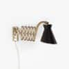 NX174 Wandlamp van Philips, 1960s |  Kunststof Kap Op Wengé Wandarmen