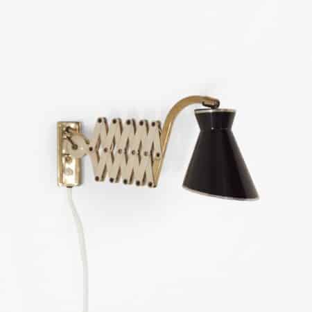 Diabolo Wandschaarlamp van Karl Lang voor SIS lICHT, 1950s