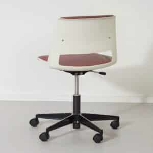 Bureaustoel Gispen 2533/BZ van André Cordemeyer voor Gispen, 1970s, donkerrood