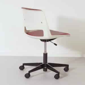 Bureaustoel Gispen 2533/BZ van André Cordemeyer voor Gispen, 1970s, donkerrood