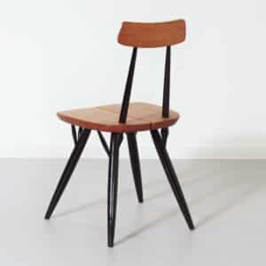 Pirkka Stoelen van Ilmari Tapiovaara voor Laukaan Puu, Finland, 1950s | Vroege Editie, Set van 4