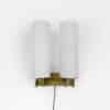 Grote Vloerlamp van Mondgeblazen Bubbelglas en Messing, 1970s