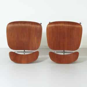 Set LCM Fauteuils van Charles en Ray Eames voor Herman Miller, 1950s &#8211; Zeer Vroege Editie