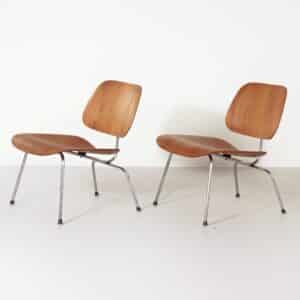 Set LCM Fauteuils van Charles en Ray Eames voor Herman Miller, 1950s &#8211; Zeer Vroege Editie