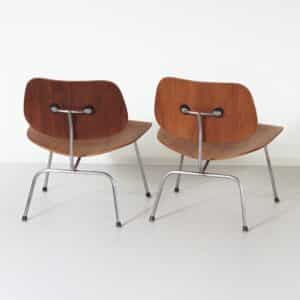 Set LCM Fauteuils van Charles en Ray Eames voor Herman Miller, 1950s &#8211; Zeer Vroege Editie