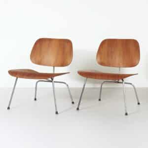 Set LCM Fauteuils van Charles en Ray Eames voor Herman Miller, 1950s &#8211; Zeer Vroege Editie