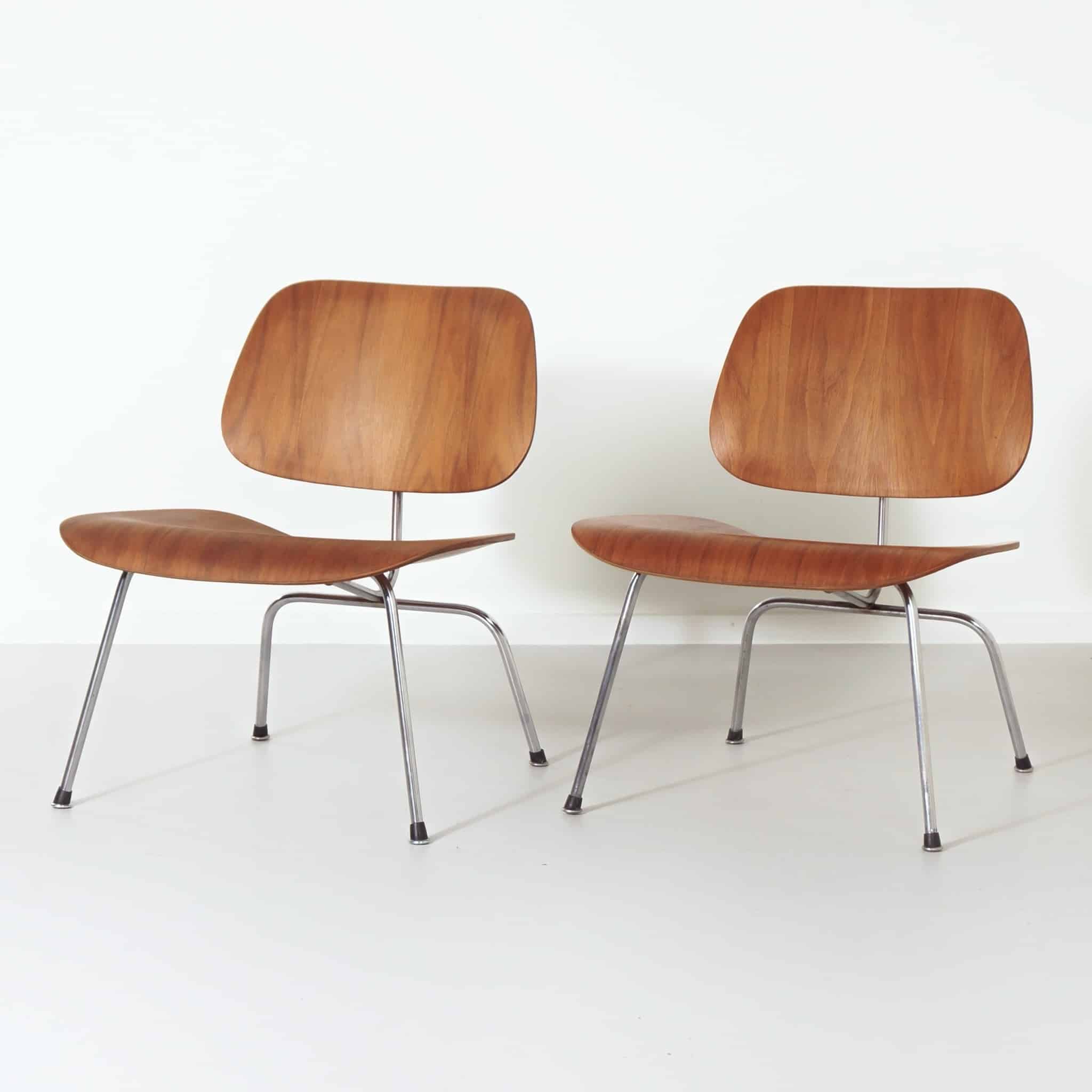 Set LCM Fauteuils van Charles en Ray Eames voor Herman Miller, 1950s – Zeer Vroege Editie