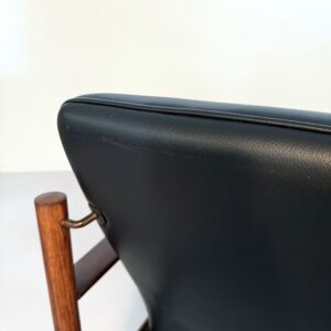 Unieke Loungeset van Sven Ivar Dysthe voor Dokka Møbler, 1960s &#8211; Nieuw Zwart Leer