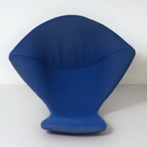 Bird Lounge Chair van Harry Bertoia voor Knoll, 1960s – Zwart Metalen Frame, Blauwe Kvadrat Bekleding