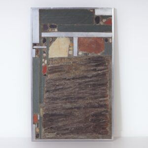 Brutalistische Salontafel van Paul Kingma, 1969 – Vroege Editie met Aluminium Rand, Mozaïekblad