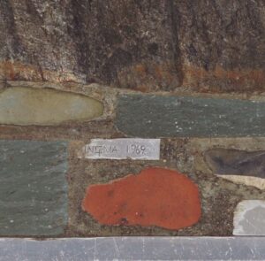 Brutalistische Salontafel van Paul Kingma, 1969 – Vroege Editie met Aluminium Rand, Mozaïekblad