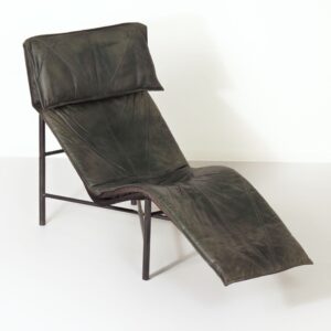 Chaise Longue SKYE van T. Bjorklund Voor Ikea, 1980s &#8211; Groen Leer
