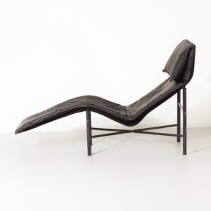 Chaise Longue SKYE van T. Bjorklund Voor Ikea, 1980s &#8211; Groen Leer