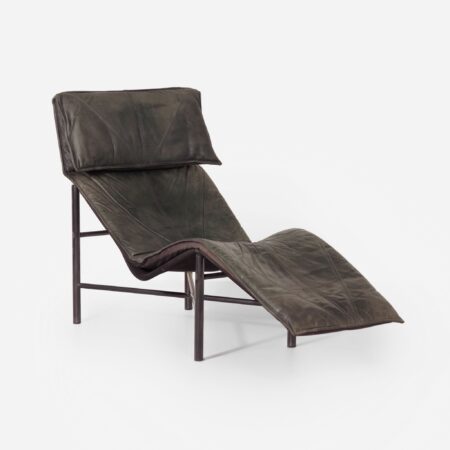 Chaise Longue SKYE van T. Bjorklund Voor Ikea, 1980s - Groen Leer