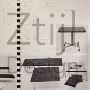 Salontafel 845 van Kho Liang Ie voor Artifort, 1950s &#8211; Zeldzaam Exemplaar, Teak &amp; Formica