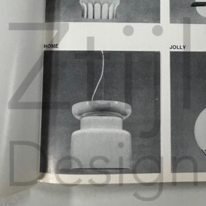 Grote Hanglamp “Home” van Filippo Mariucci voor Harvey Guzzini, 1970s – Ø33 cm, Bruin-Wit Plexiglas