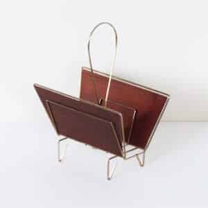 Mid-Century Lectuurbak van Messing en Teakhout – 1950s Design