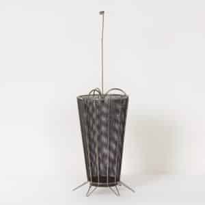 Mid-Century Paraplubak – Geperforeerd Metaal &#038; Chroom, Mategot Stijl, 1950s