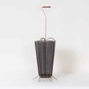 Mid-Century Paraplubak – Geperforeerd Metaal &#038; Chroom, Mategot Stijl, 1950s