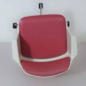 Bureaustoel Gispen 2712 van André Cordemeyer voor Gispen, 1970s – Met Armleuningen, Rood