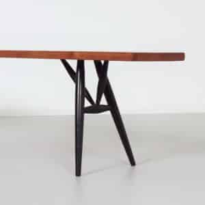 Pirkka Bankje van Ilmari Tapiovaara voor Laukaan Puu, Finland, 1950s – Massief Grenen &#038; Berkenhout