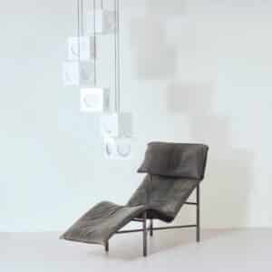 Scandinavische Hanglamp van Shogo Suzuki voor Orno Stockmann (1960s) – 6 Minimalistische Kubuslampen met Geometrisch Lichtspel