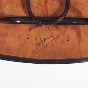 Sikkens Stoel van Rob Parry voor Stabin-Bennes, 1958 – Gesigneerd Collectors Item, Zwart Skai